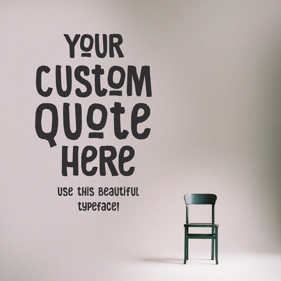 Custom Wall Words Custom Quote Decal Custom Text Decal Etsy