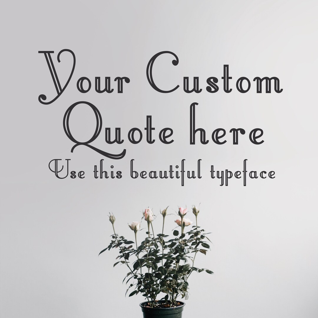Custom Wall Words Custom Quote Decal Custom Text Decal Etsy