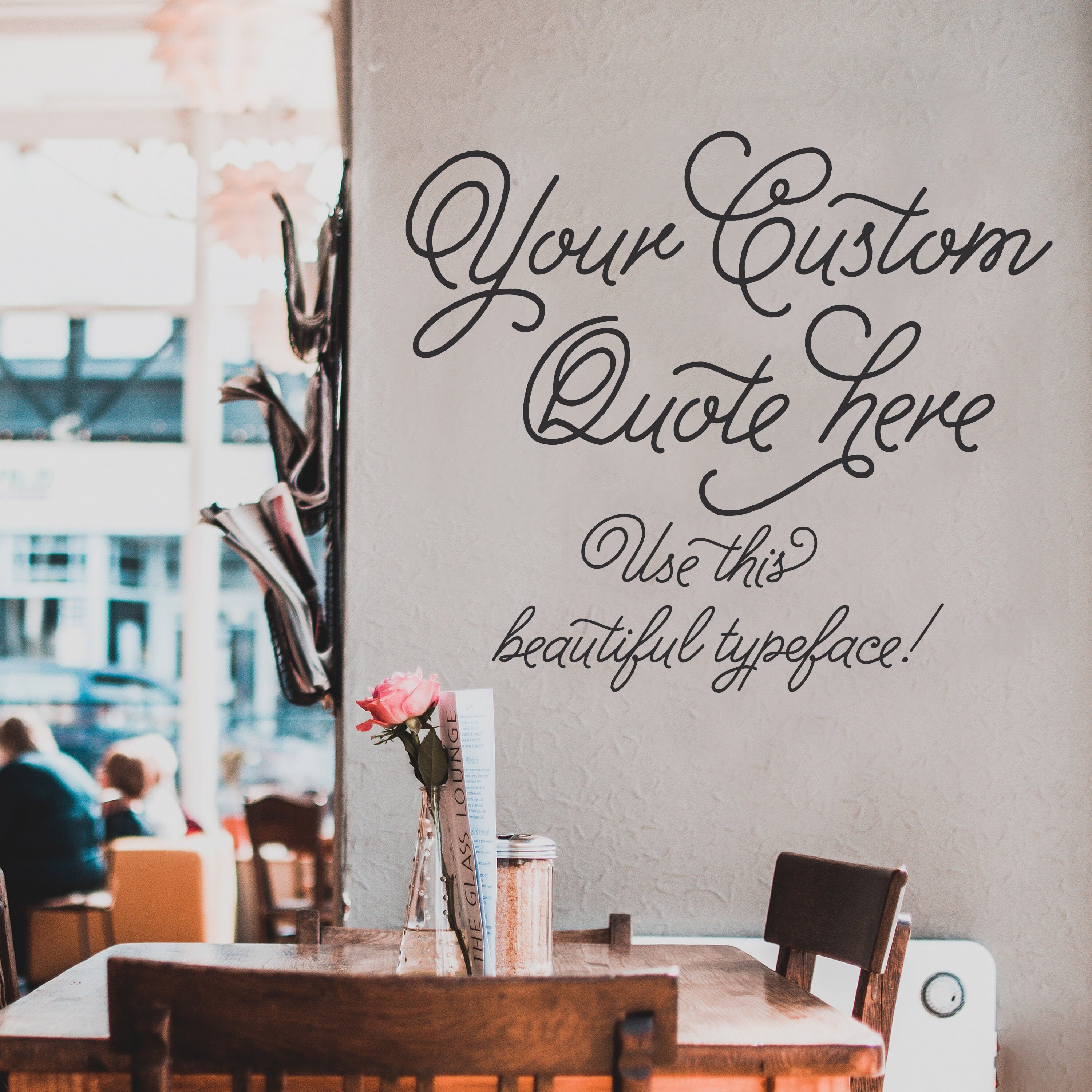 Custom wall words custom quote decal custom text decal Etsy