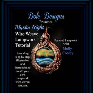 Mystic Night Lampwork Bead Wire Weave Wrap Tutorial