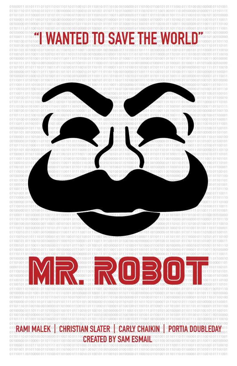 Mr. Robot Minimalist Poster | Etsy