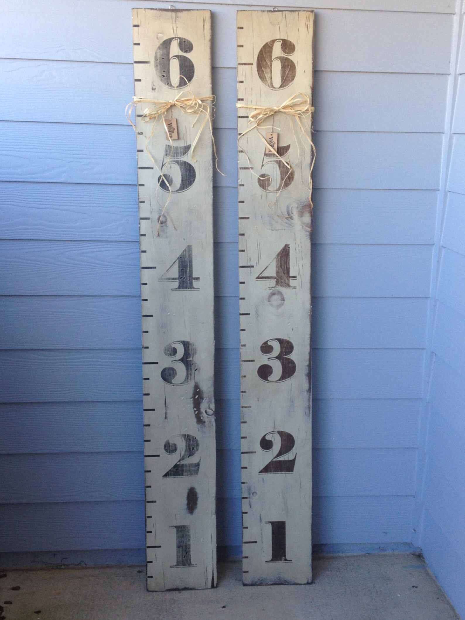 Wooden Sign Ruler Growth Chart Rustic Etsy