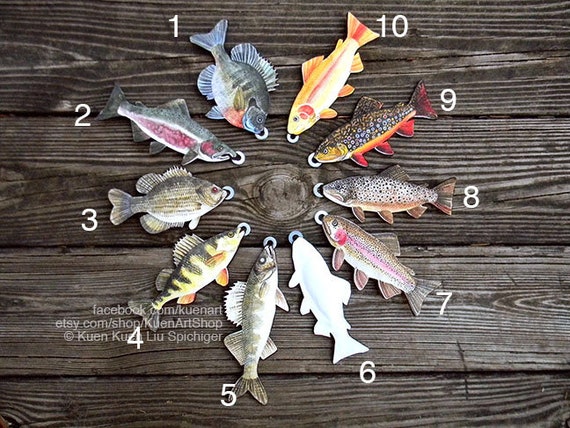Buy Felt Fish for Magnetic Fishing Game, Fabric Fish Christmas Ornaments  Decor, Trout, Freshwater Fish, Felt Fish Online in India 