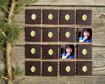 Personalized Photo Matching Game, Memory Match Game, Custom Birthday Graduation Christmas Valentine&#39;s Picture Gift, Felt Fabric Toy Puzzle,