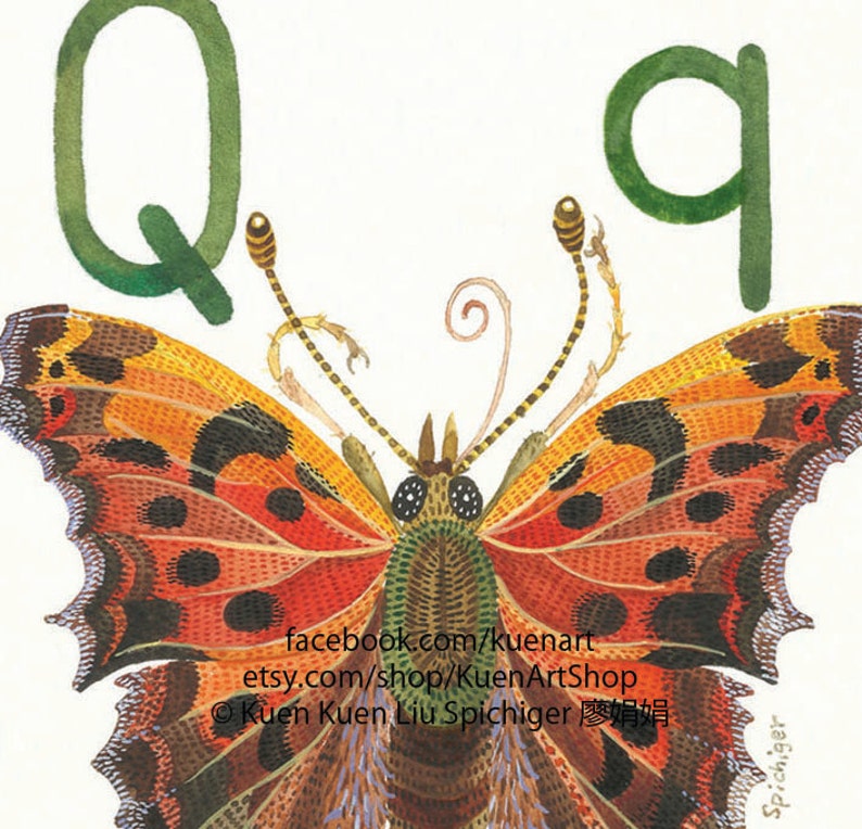 A-Z Insect Alphabet Poster 8x10 Digital Download INSTANT DOWNLOAD