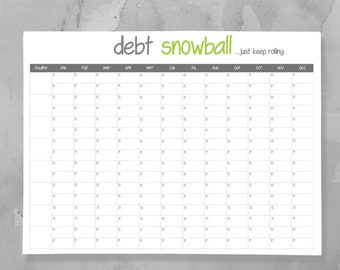 Debt Snowball Printable - Worksheet