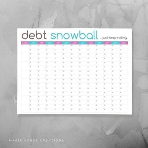 Debt Snowball Worksheet - Budget Printable