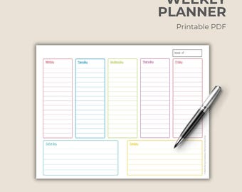 Weekly Planner Printable