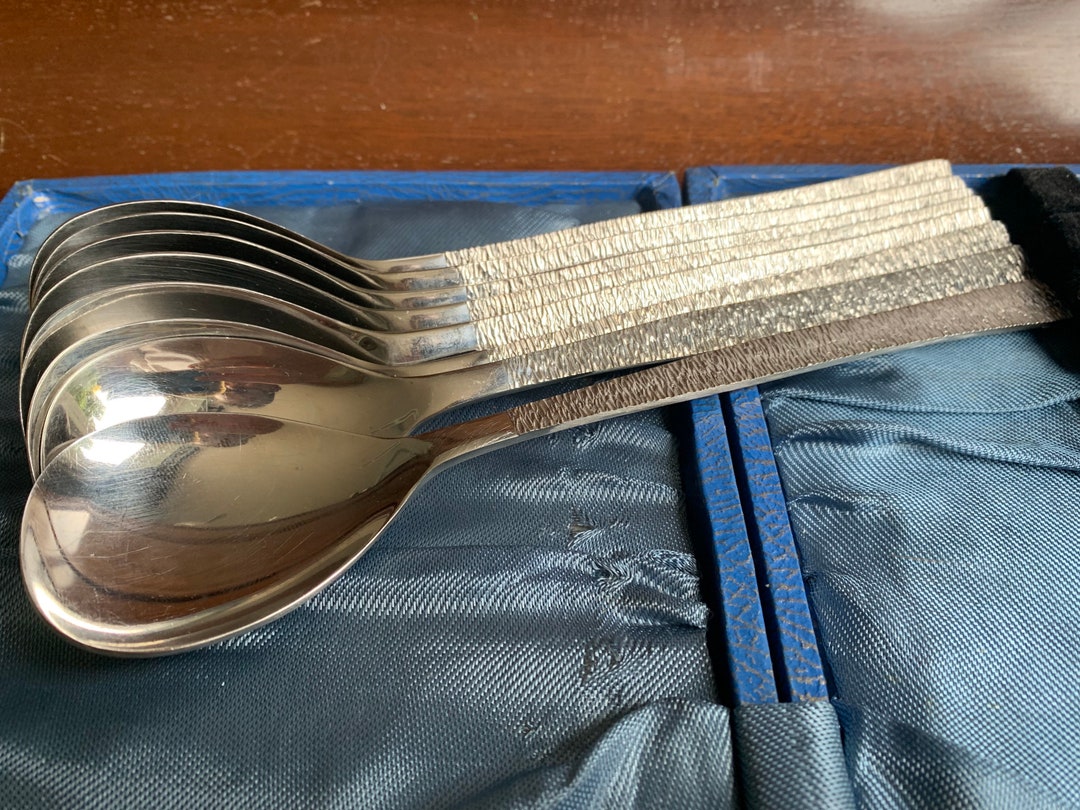 Vintage Viners Dessert Spoons. Viners Studio Cutlery. Stainless Steel