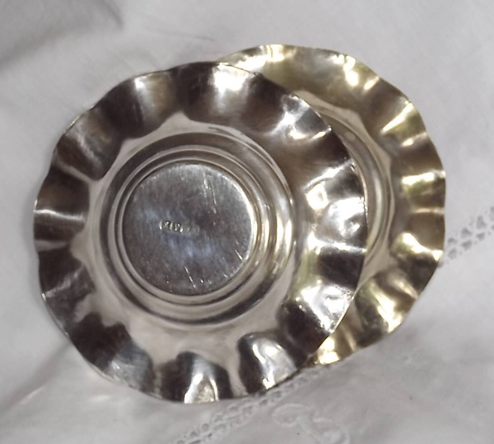 Vintage Silver Ashtrays Pair of EPNS Ashtrays Plated Trinket Etsy