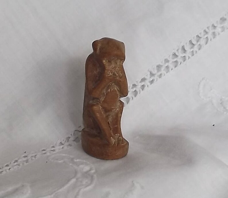 Vintage Wooden Monkey /'Speak no Evil/' Three Wise Monkeys