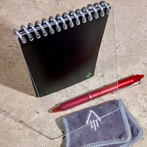 Rocketbook MINI Cover Sheet in Sturdy Clear Acrylic, provides a firm writing support