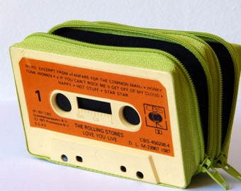 Cassette tape wallets (two compartments)