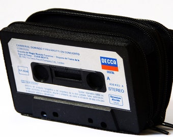 Cassette tape wallets (two compartments)