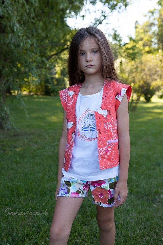 Girls red cheap vest top