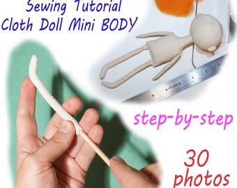 PDF cloth doll body Pattern, dolls body sewing pattern, pdf dolls body pattern, cloth doll pattern, rag doll pattern, cloth doll tutorial