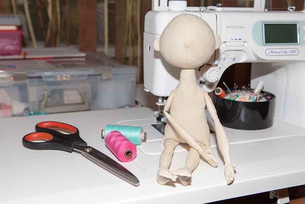 Cloth Doll Body, Rag Doll Body, Body for Crafting, Blank Doll, Stuffed