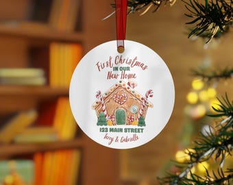 Personalized Gingerbread House Ornament: First Christmas New Home Keepsake