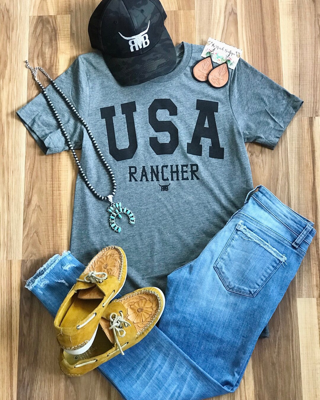 USA Rancher Tshirt - Etsy