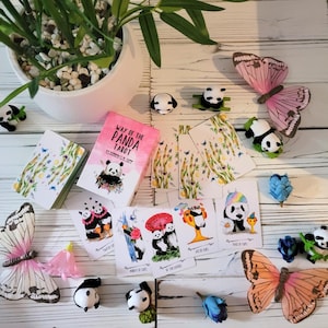 Tarot Camino del Panda: Edición Panda Bebé / Edición de Bolsillo / Baraja de Tarot Portátil Ultra Adorable / Trabajo con el Niño Interior / Trabajo con la Sombra Suave