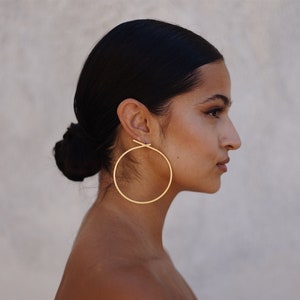 Hoop Earrings. Oversized Earrings, Geometric Earrings. Statement Earrings, Laka Luka Design "The Knot" Earrings, Summer Earrings, Gift