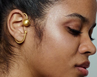Ear Cuff, Wrap earrings, Ear Cuff No Piercing,  Full Ear Coverage, Oversized Single Earring. Laka Luka Design, Fashion Jewelry, Gift for Her