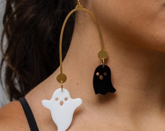 Orecchini Unisex Ghost Logo, Colore Nero, Merch Ufficiale Della Band, Design Resistente E Confortevole