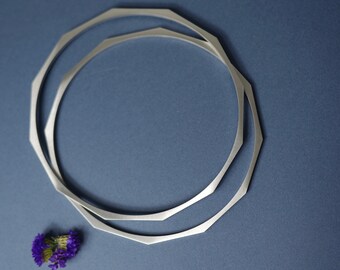 Industrial Chic Stainless Steel Stefana Wedding Crowns, Greek Orthodox Tiaras