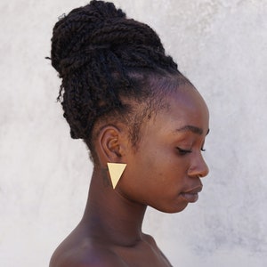 Triangle Earrings. Geometric Earrings. Statement Earrings. Statement Jewelry. Oversized Earrings. Modern Earrings. Laka Luka Unique Design