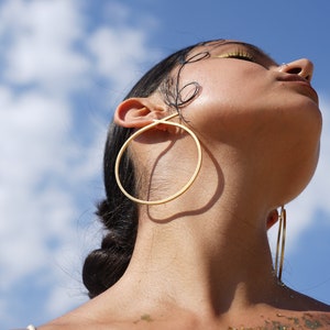 Laka Luka Design "The Knot" Earrings. Statement Earrings. Geometric Earrngs. gold plated, rose gold plated, platinum earrings