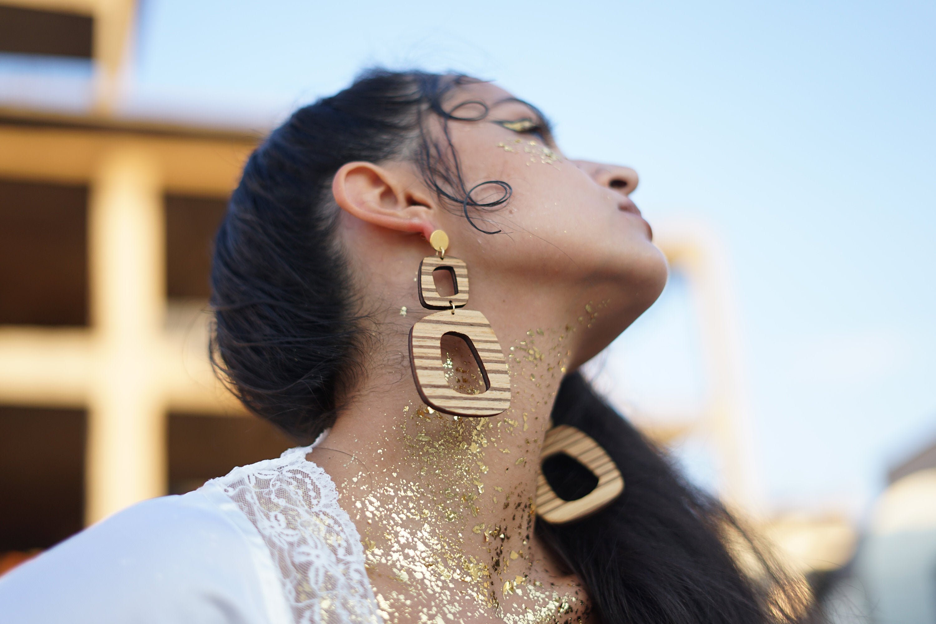 Orecchini in Legno per Donne - 10 Paia Etnici Boemia Vintage da Donna Africana Leggeri Geometrici in Acciaio Inossidabile Pendente