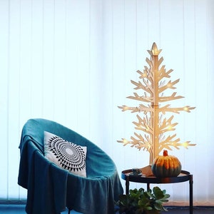 Christmas Tree, Eco Friendly Christmas Tree, Eco Friendly Living, Nordic Design, Wooden Christmas Tree, Laser Cut Christmas Tree image 1