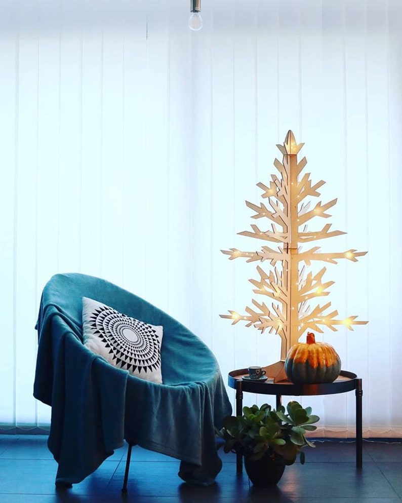 Christmas Tree, Eco Friendly Christmas Tree, Eco Friendly Living, Nordic Design, Wooden Christmas Tree, Laser Cut Christmas Tree image 1