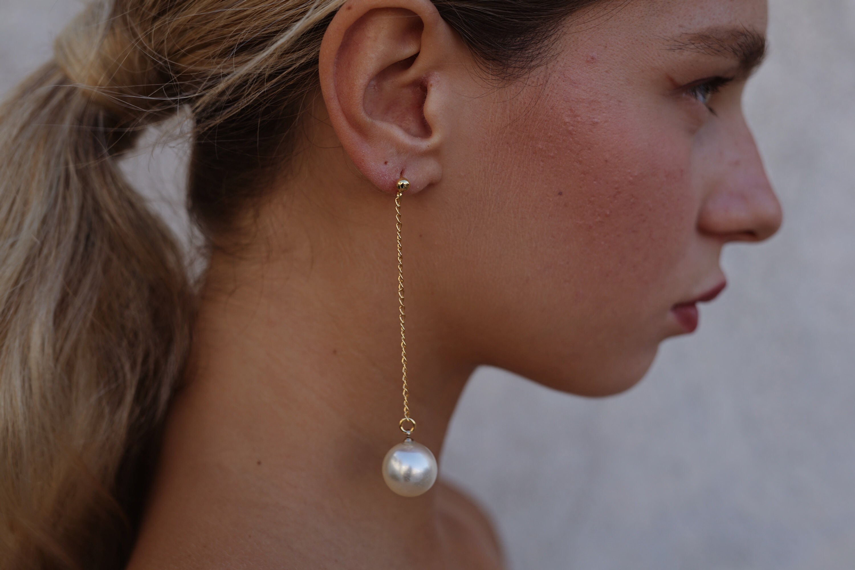 Pearl Earrings, Sphere Earrings, Statement Earrings, Handmade Earrings, planetary spheres, long drop earrings, Laka Luka Design
