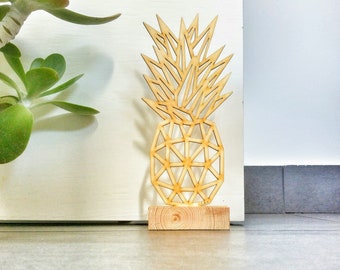 Door stopper “Pineapple” Home Decor - Geometric Decor - Polygonal Ornament - Door Stopper - Modern Decor - Gifts for Home