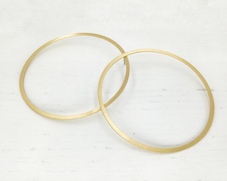 Oversized Earrings. Large hoops. Gold Hoop Earrings. Geometric hoops. Statement earrings. Laka Luka Design Large Hoops earrings image 7