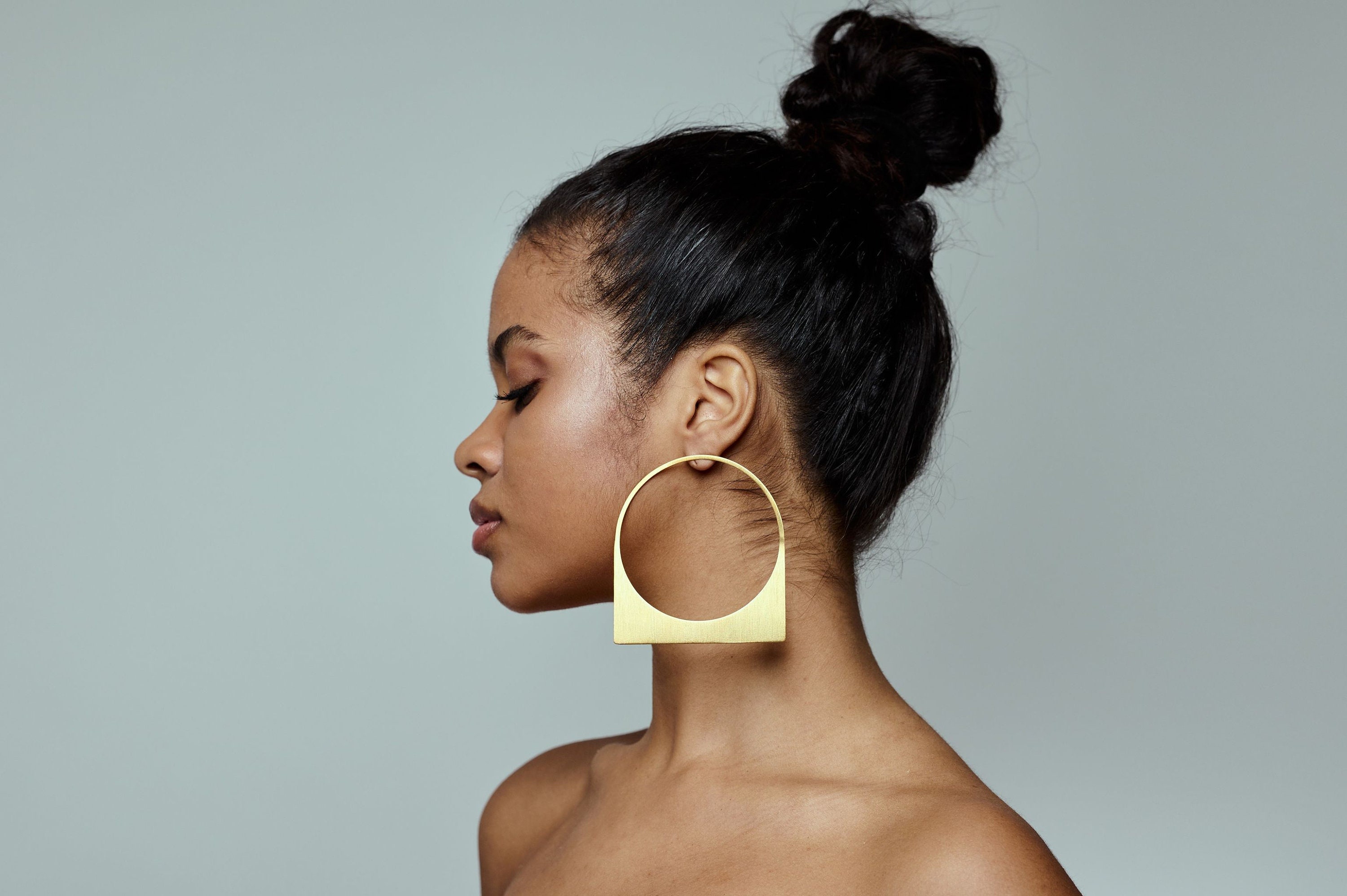 African gold hotsell hoop earrings