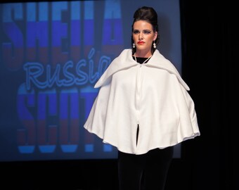 Winter White Cape/Coat/Cloak
