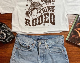 Rodeo Graphic crop top
