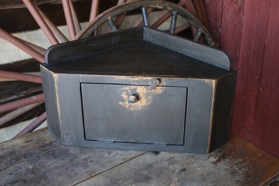 Countertop Corner Cabinet Bread Box Etsy