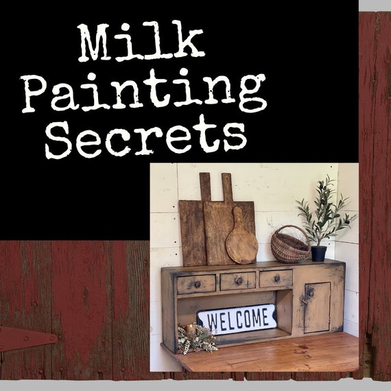 Milk Painting Classes| Online Furniture Painting Tutorial | Instant Download, Primitive, Vintage, Antique Videos Techniques