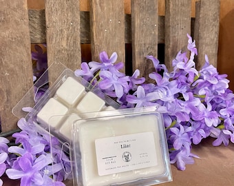 Lilac Scented Soy Wax Melts | Handmade Clamshell Tarts, Set of 2