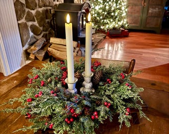 Ivory Flameless Taper Candles Set of 2 with Remote: Battery Operated Wedding Table Decor