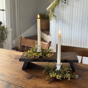 Ivory Flameless Taper Timer Candles W/FREE Remote |Battery Operated|Church Candles|Housewarming Gift| Wedding Supplies|Table Decor|