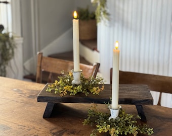 Ivory Flameless Taper Timer Candles W/FREE Remote |Battery Operated|Church Candles|Housewarming Gift| Wedding Supplies|Table Decor|