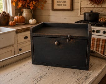 Handmade Bread Box Primitive Style Kitchen Storage