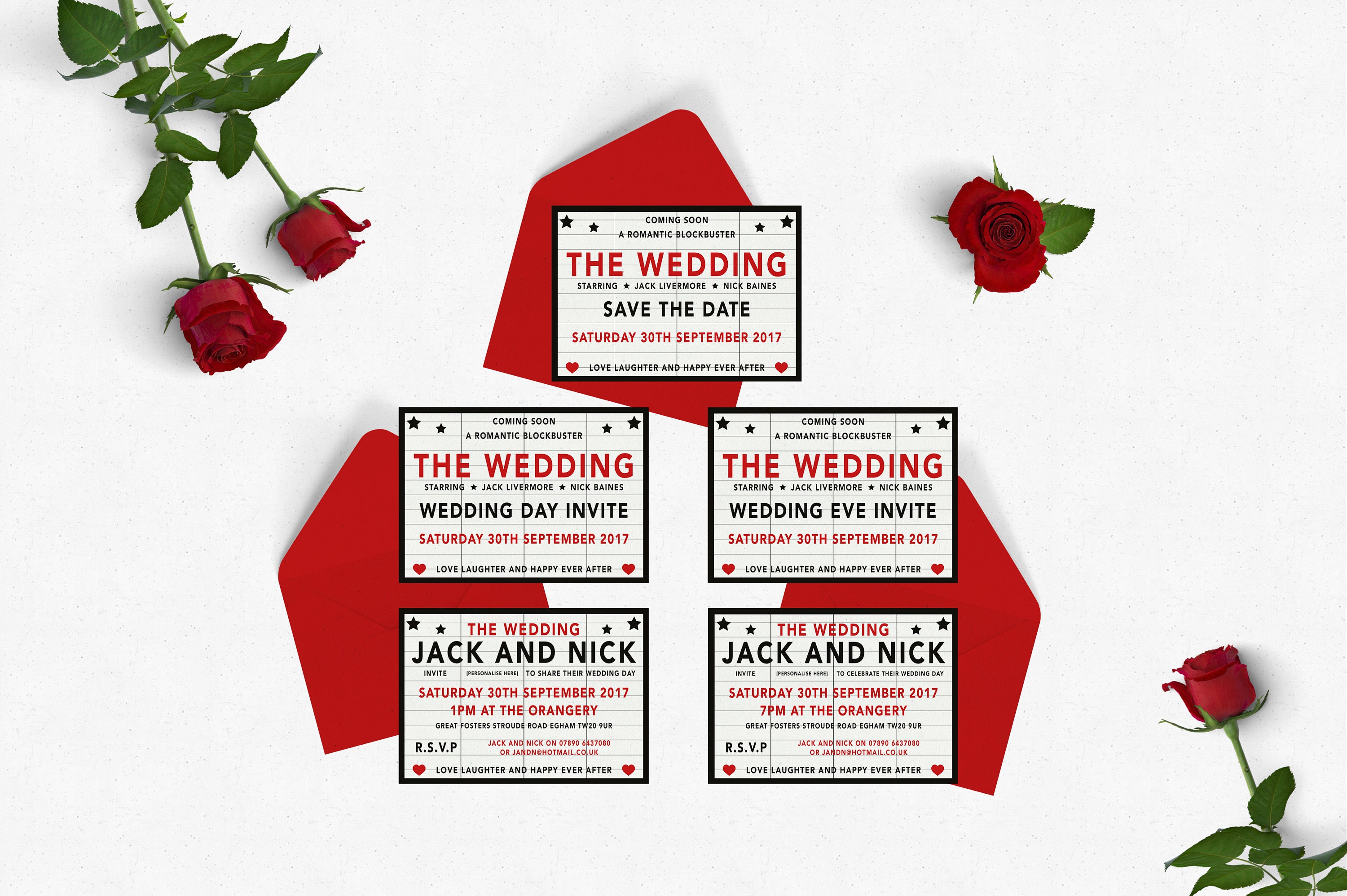 Movie Wedding Table Plan Table Cards and Place Cards - Etsy