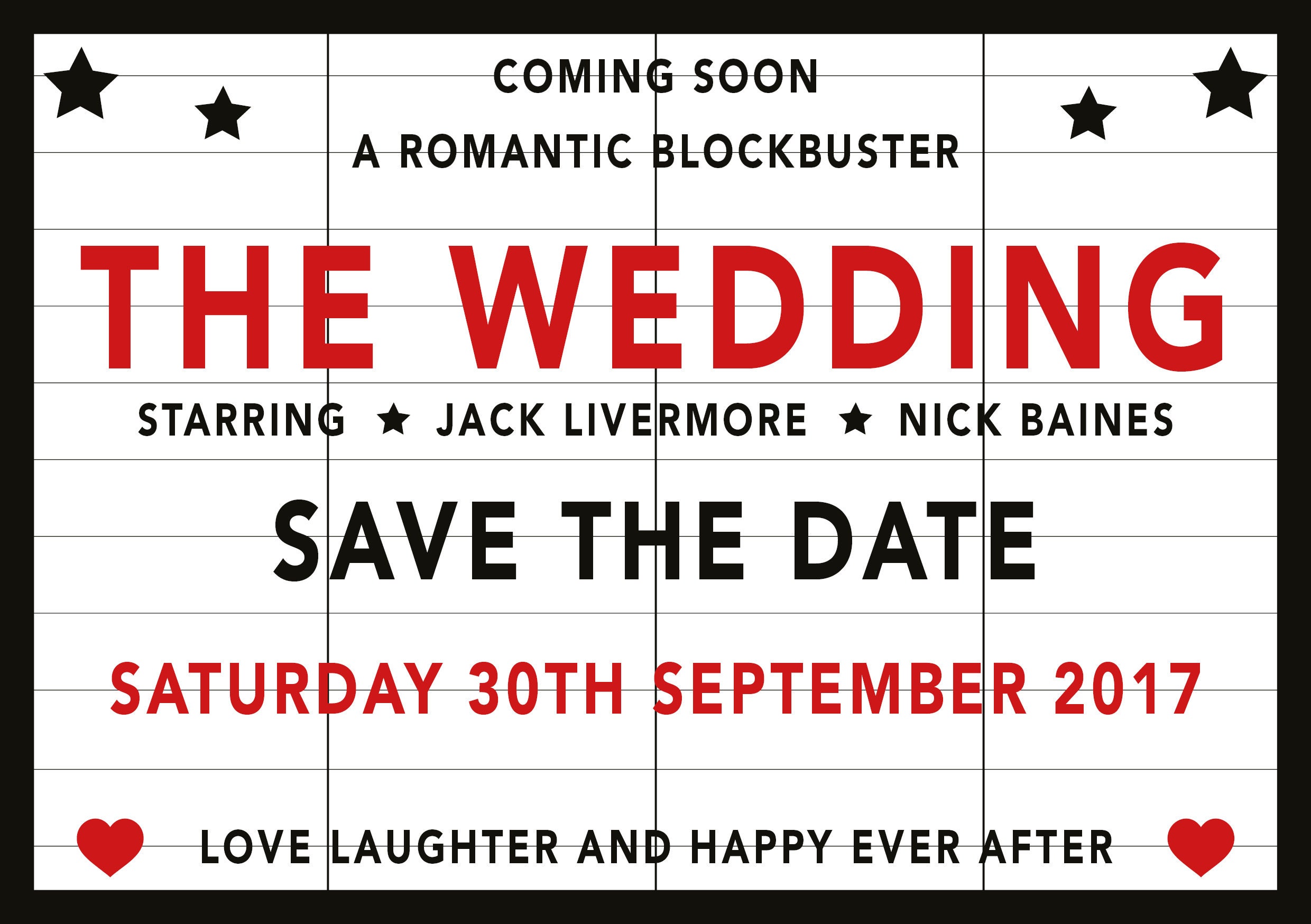 Movie Wedding Table Plan Table Cards and Place Cards - Etsy