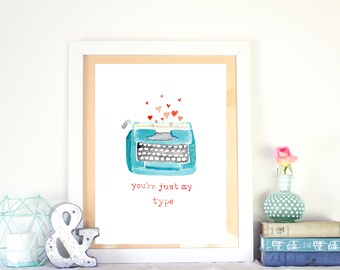 Digital Download Thank You Cards in Teal Yellow Coral Typewriter Font Simple Text Print at Home Instant Printable 5 x 7 Cards DTY20022