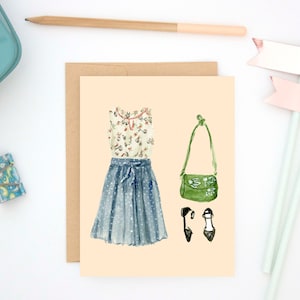 carte pour correspondance | floral, original, petite amie, encouragement, blanc, rougir, marine, merci, douche
